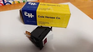 57300-22 INTERRUPTOR BASCULANTE DE ENCENDIDO Y APAGADO COLE HERSEE SPST CON LUZ PILOTO ROJA - Imagen 1 de 2