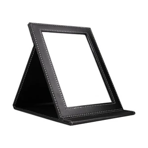 Folding Mirror Portable Travel Adjustable Rectangular Vanity Mirror with Stand - Picture 1 of 8