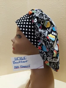 Cupcakes Women's Bouffant Surgical Scrub Hat/Cap Handmade - Picture 1 of 6