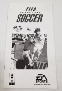 to complete FIFA International Soccer 3DO Instruction Manual AUTHENTIC original - Picture 1 of 8