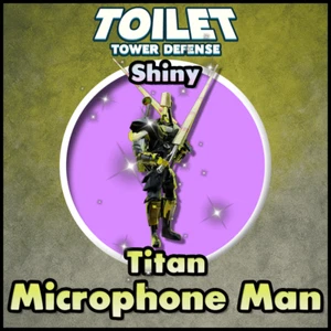 Shiny Titan Microphone Man - Toilet Tower Defense TTD Roblox - Exclusive Unit - Bild 1 von 1