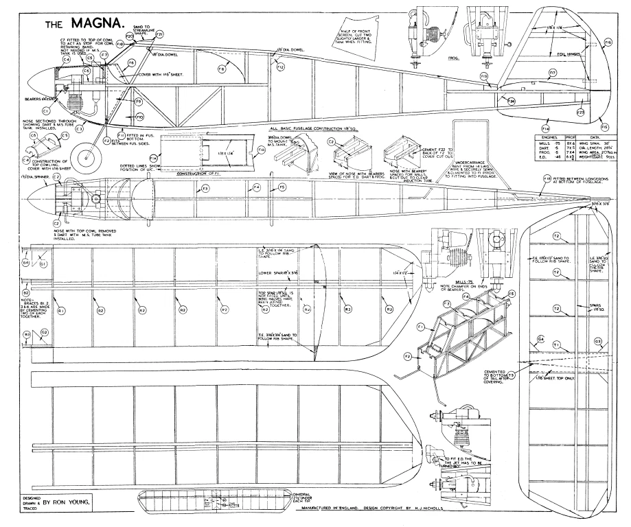 Mercury Magna plan and patterns - Image 1 of 1