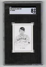 Cy Young 1950-56 Callahan Card Graded SGC 8