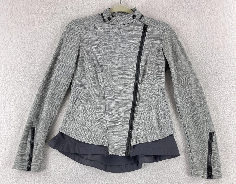 Chaqueta Lululemon Bust A Move Mujer Talla 6 Denim Cercanías Cuchara Plateada Gris Pizarra Foto 1 de 4
