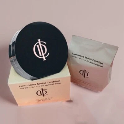 Incellderm Luminous Moist Cushion SPF50+ PA++++ 15g + Refill 15g #Natural Beige