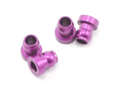 HB Racing Shock End Ball Purple Cyclone (4) [HBS61326] - Image 1 of 2