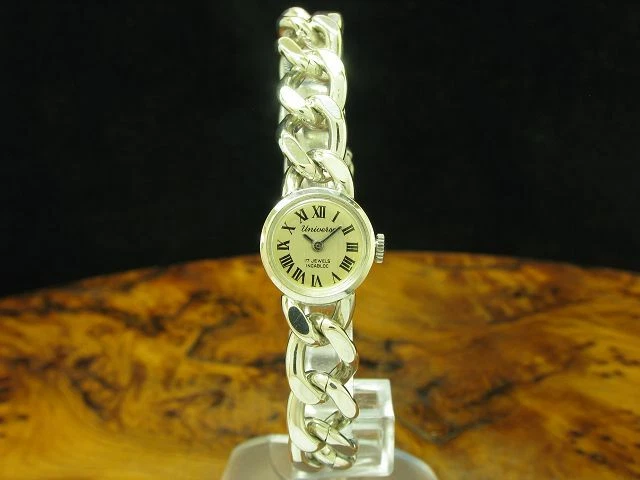 Universa 835 Argento Carica Manuale Orologio da Donna / D'Argento / Calibro As - Immagine 1 di 4