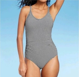 Kona Sol Damen Badeanzug mit Rüschen Gingham Fit Größe XL - Bild 1 von 7