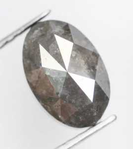 2.25 CT Cushion Shape Diamond Salt And Pepper Color Natural Loose diamond - Picture 1 of 12