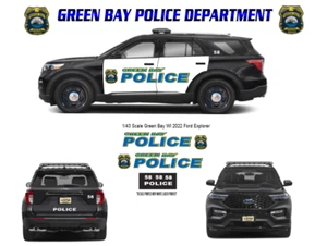 Tobogán acuático Motormax FD Explorer 2022 policía de Green Bay Wisconsin escala 1/43 - Imagen 1 de 1