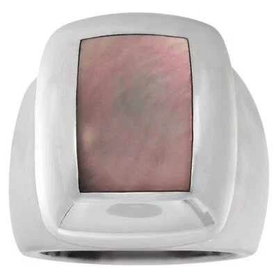 Anillo cúpula abulón Van Cleef & Arpels BABYLON en oro blanco de 18 quilates. Talla 6,25 Foto 1 de 4