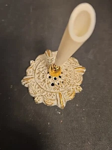 White Filigree Pen Stand Base - Picture 1 of 8