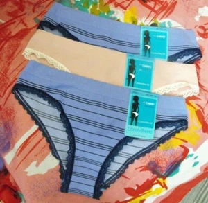 3 NEW BARELY THERE 2627 CUSTOM FLEX FIT CHEEKY MICROFIBER BIKINI PANTIES S/5 - Picture 1 of 2
