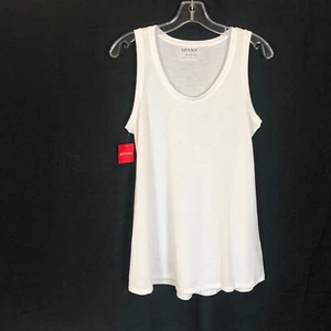 NWT Womens Size Medium SPANX White Scoop Neck Tank Top - Picture 1 of 4