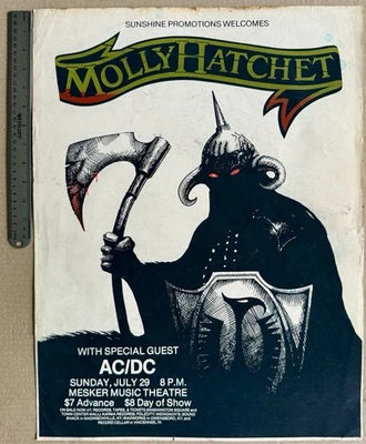 Póster de concierto de música "Molly Hatchet" de colección "Mesker Music Theater" de Kentucky Foto 1 de 3