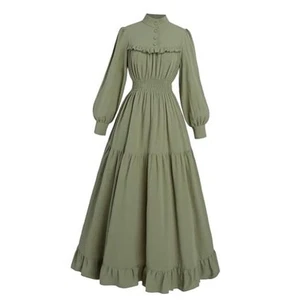Victorian Dress for Women Long Sleeve Edwardian Dress Renaissance Costume - Picture 1 of 8