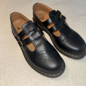 Scarpe Dr Martens donna US 10 Mary Jane pelle nera cinturino doppia fibbia 12916 - Foto 1 di 15