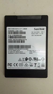SanDisk SD8SB8U-128G X400 128 GB 2.5 in SATA III Solid State Drive - Image 1 of 3