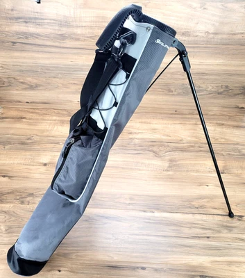 Bolsa ligera de pie de domingo Orlimar Golf Pitch and Putt azul divisor bidireccional Foto 1 de 4