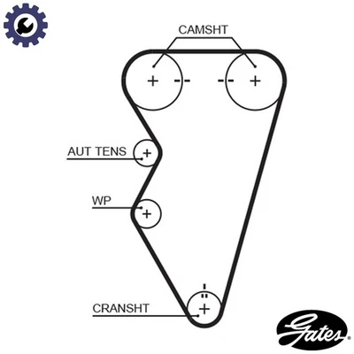 TIMING BELT 5497XS FOR LAND ROVER FREELANDER/Soft/Top/SUV MG LOTUS 1.8L 4cyl 6 - Image 1 of 4