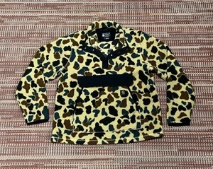 Carhartt Duck Camo Fleece Pullover Relaxed Fit Snap 0J4991-M Men's Size Large - Picture 1 of 10