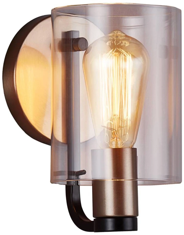 Aplique de pared de latón negro mate Justice Design Poise 7 3/4" H Foto 1 de 1