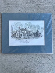 Impresión vintage 1979 Clark A. Goff "Chowning's Tavern, Williamsburg VA" - colonial - Imagen 1 de 7
