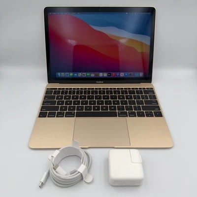 Apple MacBook 12" 2015  1.1 GHz 256GB SSD 8GB Gold Intel Core M-5Y31 - Image 1 of 4
