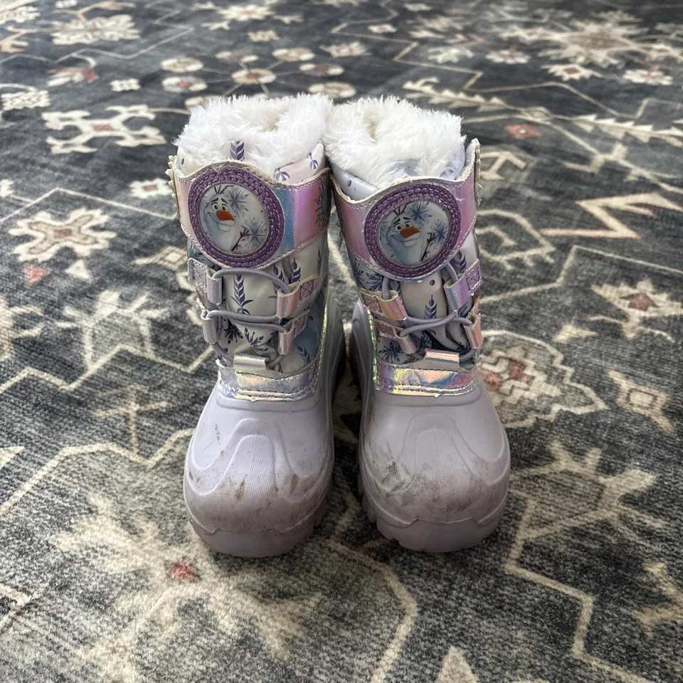 Disney Niñas Frozen Invierno Botas de Nieve Niño Pequeño Talla 10 Foto 1 de 4