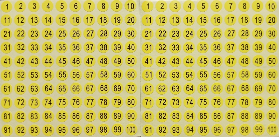 200x STICKER ZAHLEN 1cm Aufklebe Nummer Bastel Büro Etiketten Ziffer Hobby Preis - Bild 1 von 1