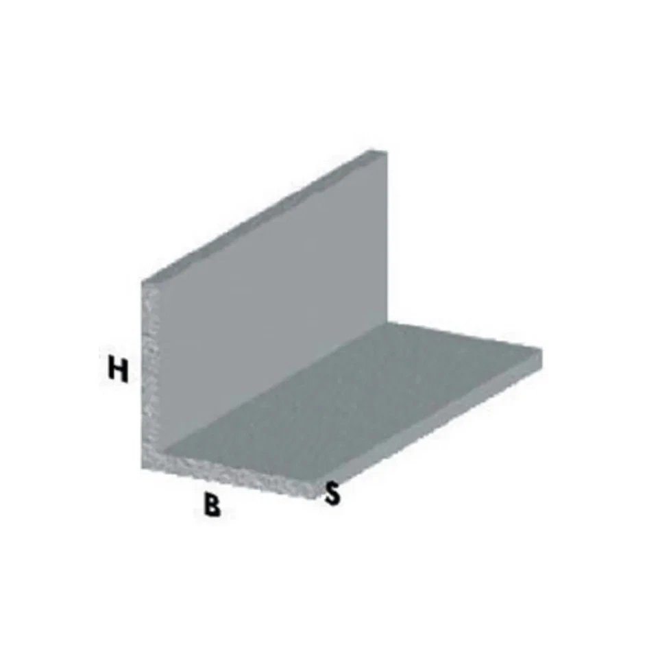 PROFILO ARGENTO H.100 CM ANGOLARE 10X10X1 MM * (5,0 PZ) - Immagine 1 di 1