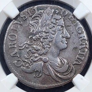 1681 Ireland 1/2 Half Penny Armstrong & Legge Coinage Charles II | NGC VF35BN - Picture 1 of 3