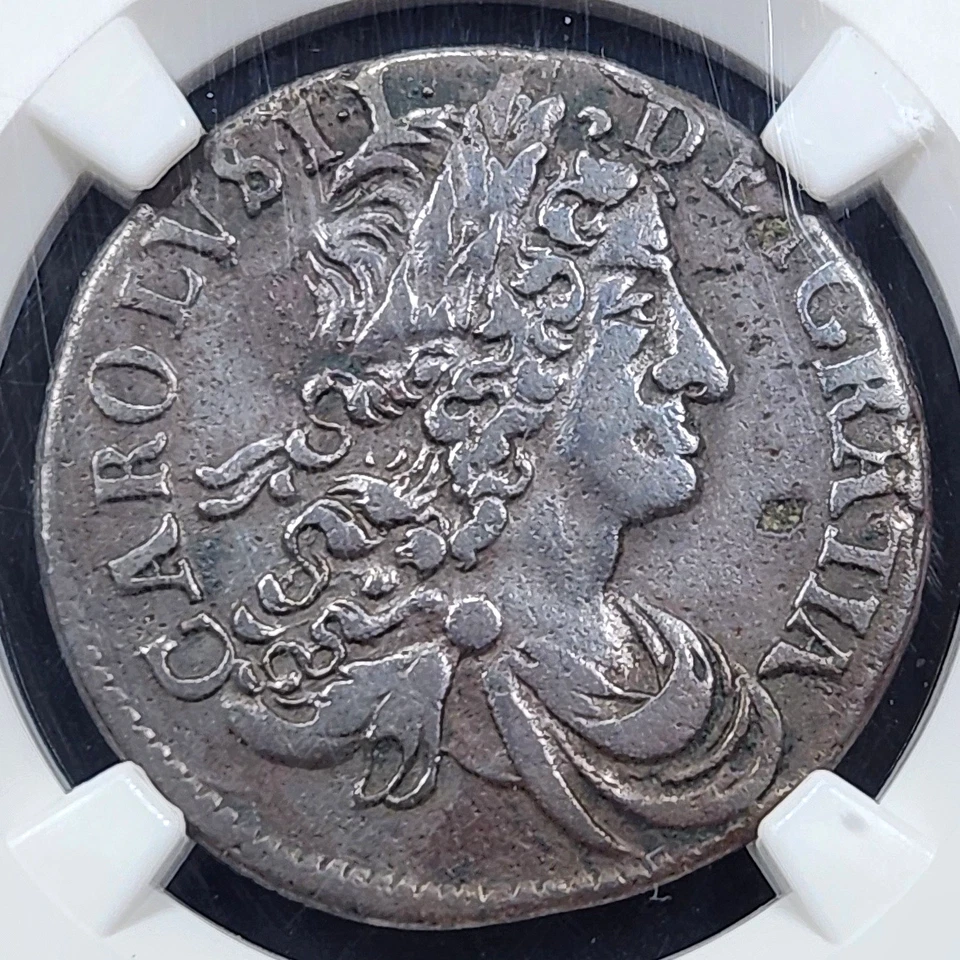 1681 Ireland 1/2 Half Penny Armstrong & Legge Coinage Charles II | NGC VF35BN - Image 1 of 3