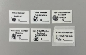 1993-97 Pine Ridge Indian Reservation Gaming Stamps - Picture 1 of 4