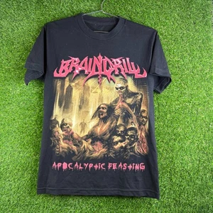 Brain Drill Band Grafik T-Shirt schwarz Herren Größe SM apokalyptisches Schlemmen - Bild 1 von 8
