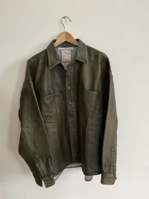 Chaqueta Camisa Acne Studios Denim Lavado Marro De Gran Tamaño Talla XS Se Ajusta Como L Foto 1 de 4