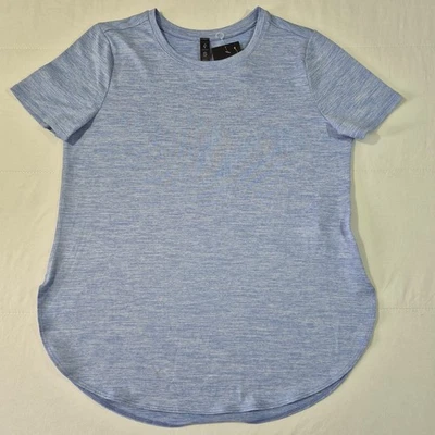 Camiseta túnica Skechers GO DRI Swift para mujer azul cuello redondo activa TS105 - mediana Foto 1 de 4