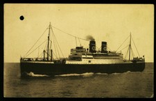 Vintage Ship Postcard ~SS AVELONA STAR ~Blue Star Line