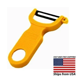 KUHN RIKON Original 4-Inch Easy Vegetable-Potato Peeler - Swiss Made - Yellow - Picture 1 of 9