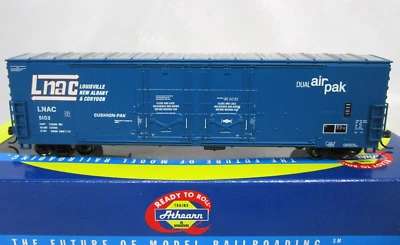 Athearn HO Scale LNAC Louisville New Albany Corydon 50' Dbl Plug Door Box Car - Image 1 of 4