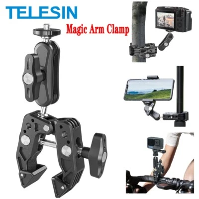 TELESIN Magic Arm Super Clamp 360° Kugelkopf für Handy/ Kamera/ Monitor/ Stativ - Bild 1 von 4