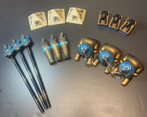 LUXOR Casino Las Vegas Pyramid Sphinx Jackals Mummy Pharaoh 1995 Souvenirs Egypt - Picture 1 of 12