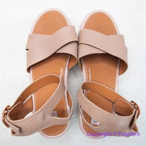 ¡Nuevo! FitFlop Pilar Crossover Cuero Tobillo-Correa Plataformas Beige, Talla 9 - Imagen 1 de 13