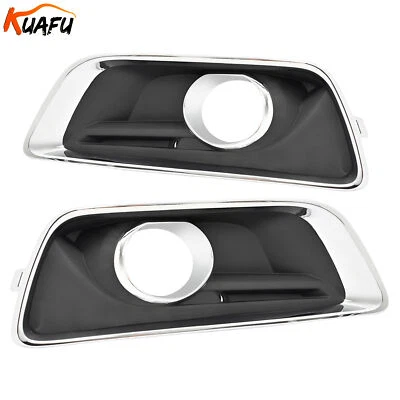 Pair Fog Light Trim Bezel Cover For Chevy Malibu 2013-2015 & Malibu Limited 2016 Foto 1 de 4