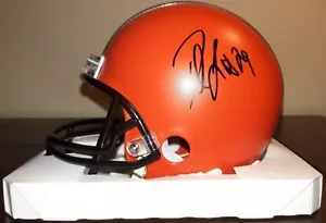 Duke Johnson Jr Cleveland Browns Autographed Signed Riddell Mini Helmet PROOF - Picture 1 of 4