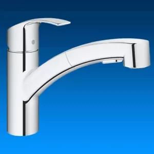 GROHE Küchenarmatur Eurosmart Spültischarmatur herausziehbare Brause Wasserhahn - Bild 1 von 2