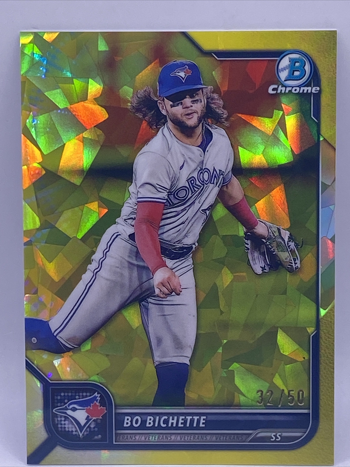 2022 Bowman Chrome Sapphire Edition Yellow Gold /50 Bo Bichette #81