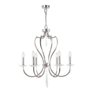 Lampadario Sospensione Plafoniera Ottone Cristalli D 65 CM Luce Sala da Pranzo - Foto 1 di 1