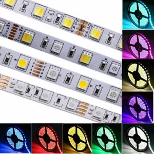 DC12V 24V SMD 5050 RGB CCT RGBW RGBWW LED Strip light Waterproof tape lamp 1m 5m - Picture 1 of 39