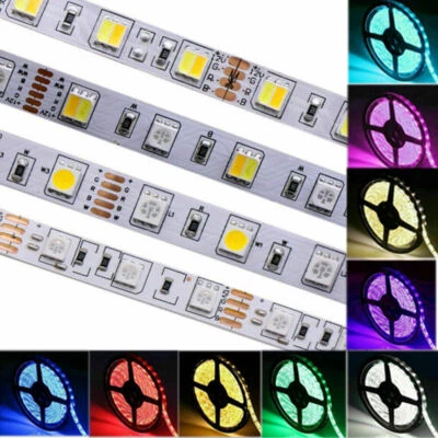 DC12V 24V SMD 5050 RGB CCT RGBW RGBWW LED Strip light Waterproof tape lamp 1m 5m - Image 1 of 4